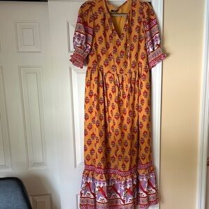 Floral Print Maxi Dress - Multicolor